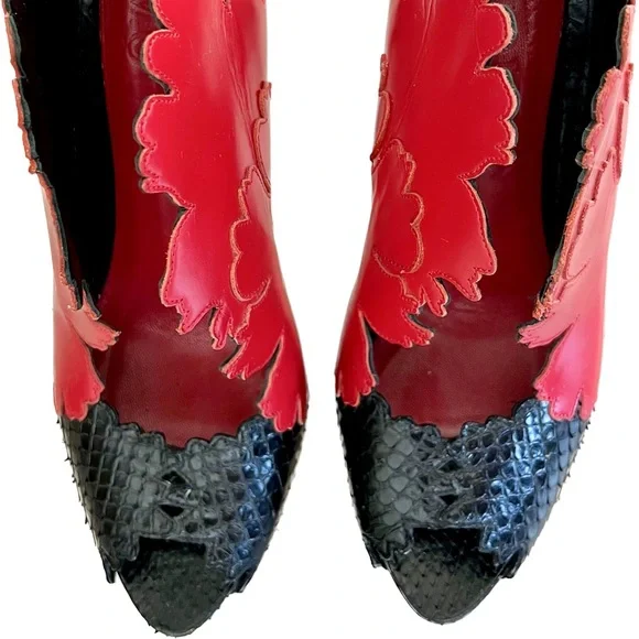 Alexander McQueen pumps 38 IT black and red - Picture 2 of 9